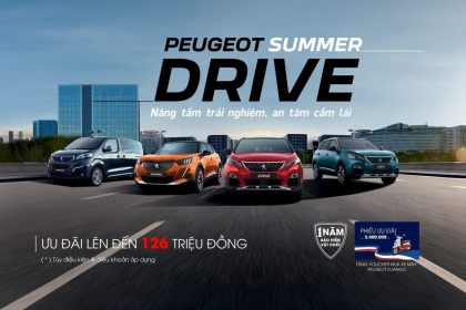 PEUGEOT SUMMER DRIVE – ƯU ĐÃI LÊN ĐẾN 126 TRIỆU ĐỒNG