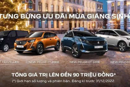 PEUGEOT TƯNG BỪNG ƯU ĐÃI MÙA GIÁNG SINH